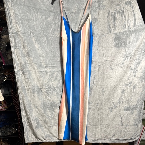 Colorful Striped Slip Dress NWT H&M  and LemLem size medium women’s summer - Picture 1 of 12
